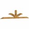 Ekena Millwork Richland Rough Sawn Timber Gable Bracket, Western Red Cedar, 108"W x 22"H x 4"D x 4"F, 5/12 Pitch GBW108X22X0404RIC00RWR - alternate 2